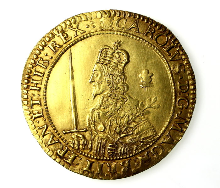 Charles I Gold Triple Unite, 1625-1649AD, Struck at Oxford during 1643AD-0