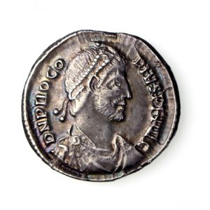 Procopius Silver Siliqua 365-366AD Constantinople Rare -16513