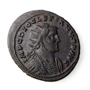 Diocletian Bronze Follis (struck under Carausius) 287-293AD-16514