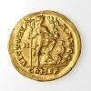 Honorius Gold Solidus 395-423AD Milan-16519