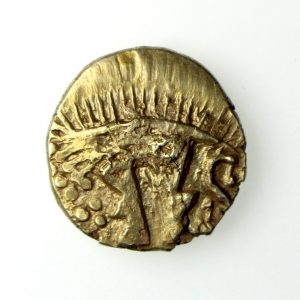 Belgae Gold Quarter Stater Hampshire Thunderbolt 1st Century BC-16531