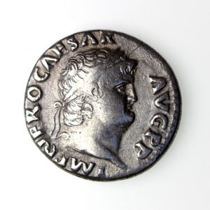 Nero Silver Denarius 54-68AD-16612