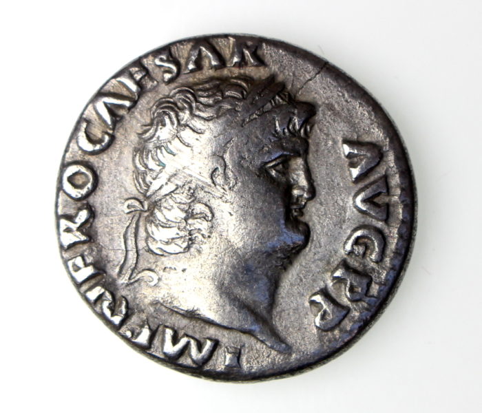 Nero Silver Denarius 54-68AD-16612