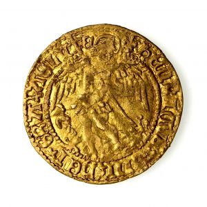 Henry VIII Gold Quarter Angel 1509-1547AD rare-16626