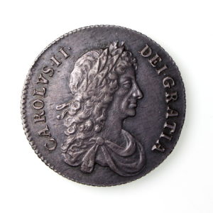 Charles II Silver Shilling 1660-85AD 1668AD EF-16698