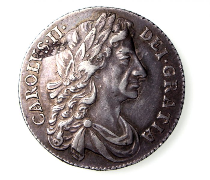 Charles II Silver Shilling 1660-85AD 1684AD GVF-16701