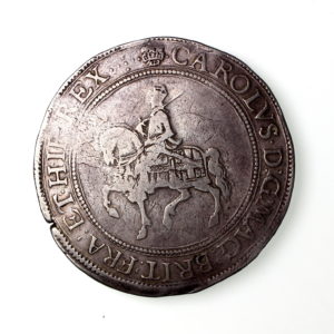 Charles I Silver Crown 1625-1649AD Rose over Plume-16707