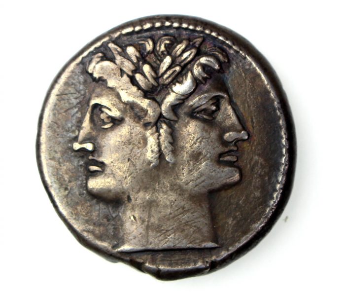 The Roman Republic Silver Quadrigatus 225-214BC-16865