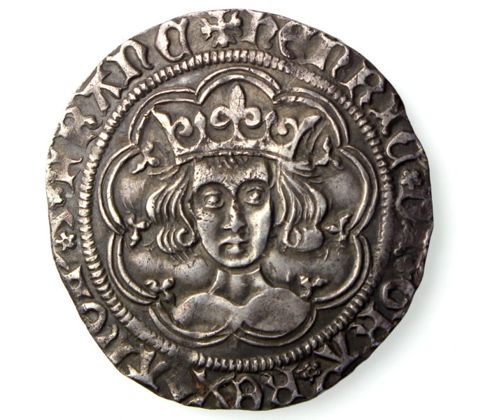 Henry VI Silver Groat 1422-61AD Rosette Mascle Calais-16896