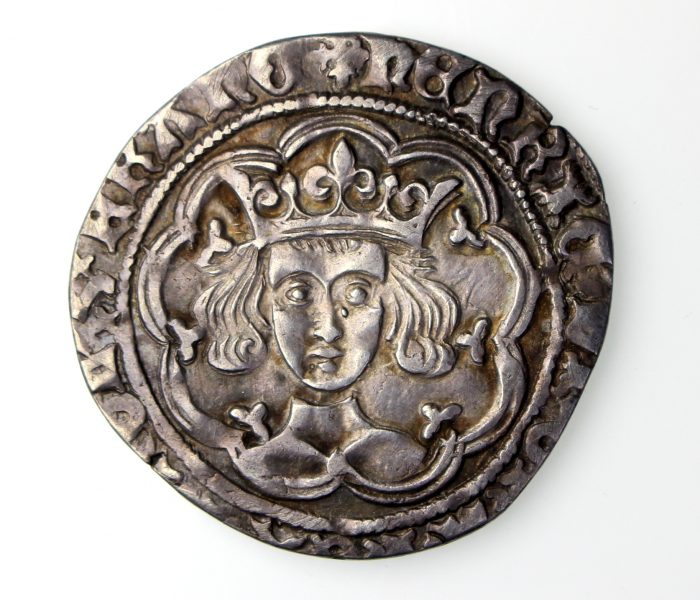Henry VI Silver Groat 1422-61AD Leaf Trefoil London-16908