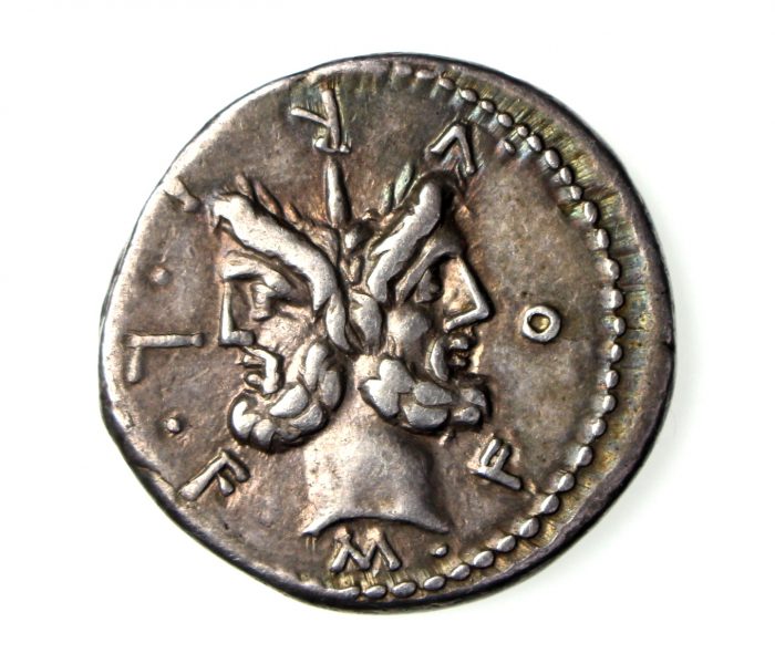M. Furius L. F. Philus SIlver Denarius 119BC-17017