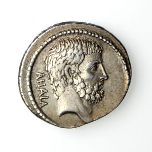 M. Junius Brutus Silver Denarius 54BC -17034