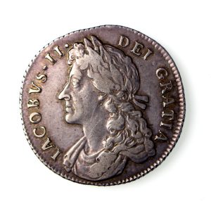 James II Silver Shilling 1685-88AD 1688AD-17067
