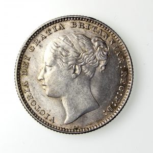 Victoria Silver Shilling 1837-1901AD 1884AD-17096