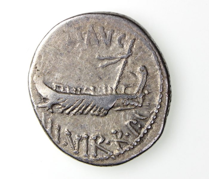 Mark Antony Silver Republican Denarius c.31BC Legion XV-17221