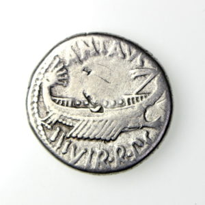 Mark Antony Silver Republican Denarius c.31BC Legion III-17225