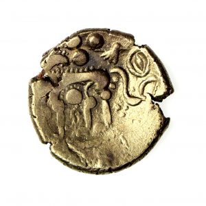 Iceni Gold Stater Norfolk Wolf left 65-45BC-17263
