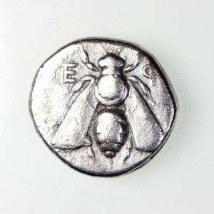 Ionia, Ephesus Silver Drachm Honey Bee / Standard 500-420BC-17290