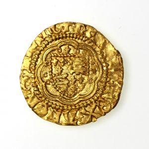 Henry V Gold Quarter Noble 1413-22AD -17340