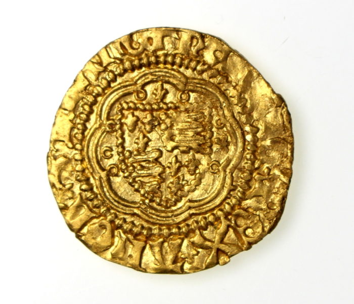 Henry V Gold Quarter Noble 1413-22AD -17340