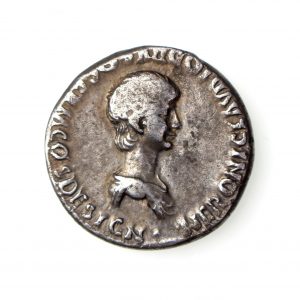 Nero Silver Denarius Struck Under Claudius 41-54AD-17348