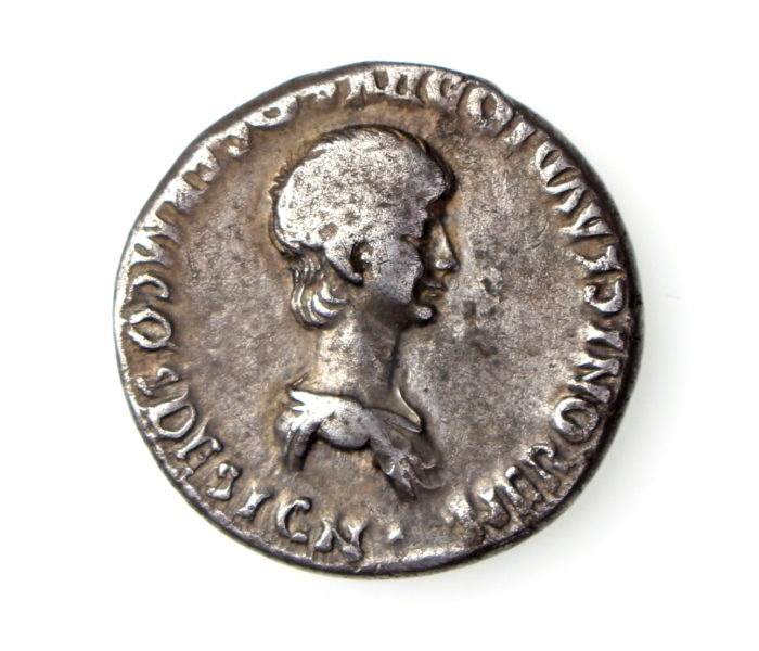 Nero Silver Denarius Struck Under Claudius 41-54AD-17348