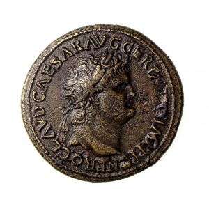 Nero Bronze Dupondius 54-68AD-17351