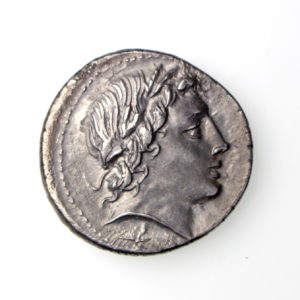 Gargonius Ogulnius M. Vergilius Silver Denarius 86BC ext. rare -17395