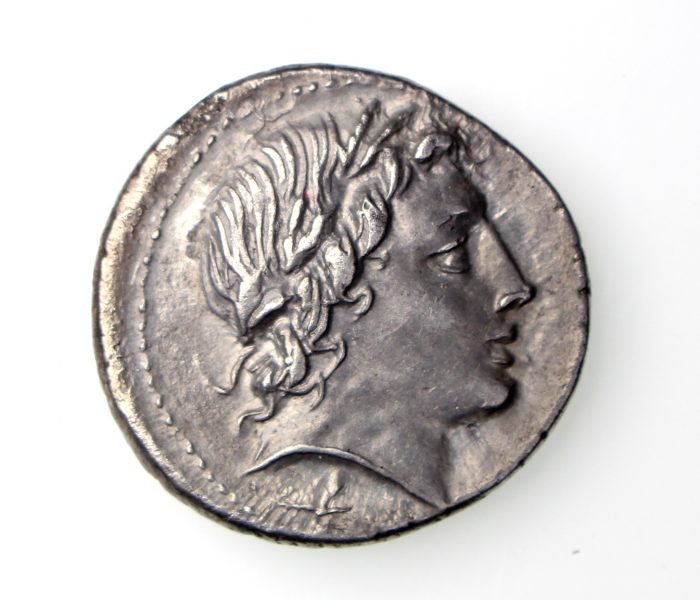 Gargonius Ogulnius M. Vergilius Silver Denarius 86BC ext. rare -17395