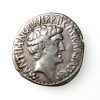 Marc Antony & Octavian Silver Denarius 41BC-17402