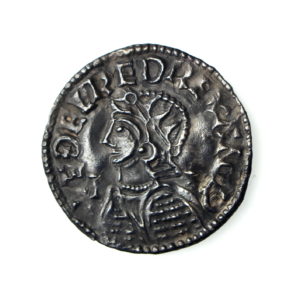 Aethelred II Silver Penny Helmet Type 978-1016AD-17598