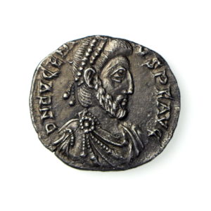 Eugenius Silver Siliqua 392-394AD Trier -17652