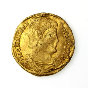 Magnentius Gold Solidus 350-353AD Rare-17710