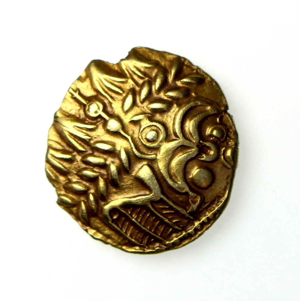 Celtic Gold Quarter Stater British Remic QC 50BC : Silbury Coins