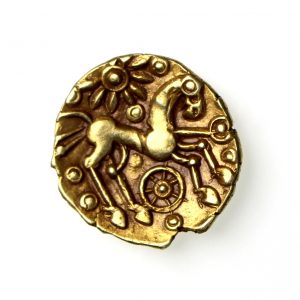 Celtic Gold Quarter Stater Atrebates Selsey Dahlia No Mane Type circa 50BC-17750