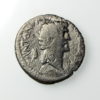 Mark Anthony and Cleopatra Silver Denarius 34BC ext rare-17756