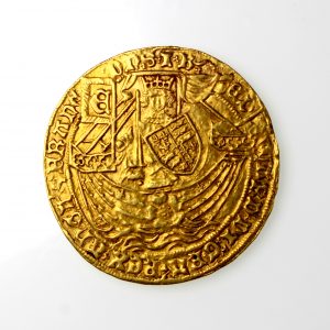 Edward IV Gold Ryal, London, Light Coinage, 1464-1470AD, Mintmark sun, 36mm, S1950-17816