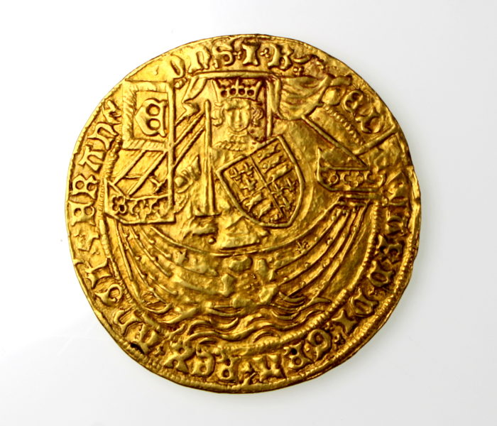 Edward IV Gold Ryal, London, Light Coinage, 1464-1470AD, Mintmark sun, 36mm, S1950-17816