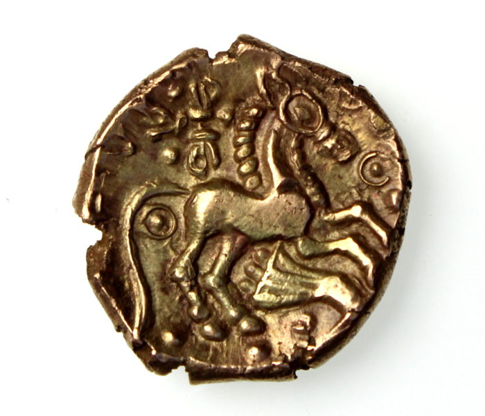 Trinovantes Addedomaros Gold Stater Spiral 45-25BC-17827