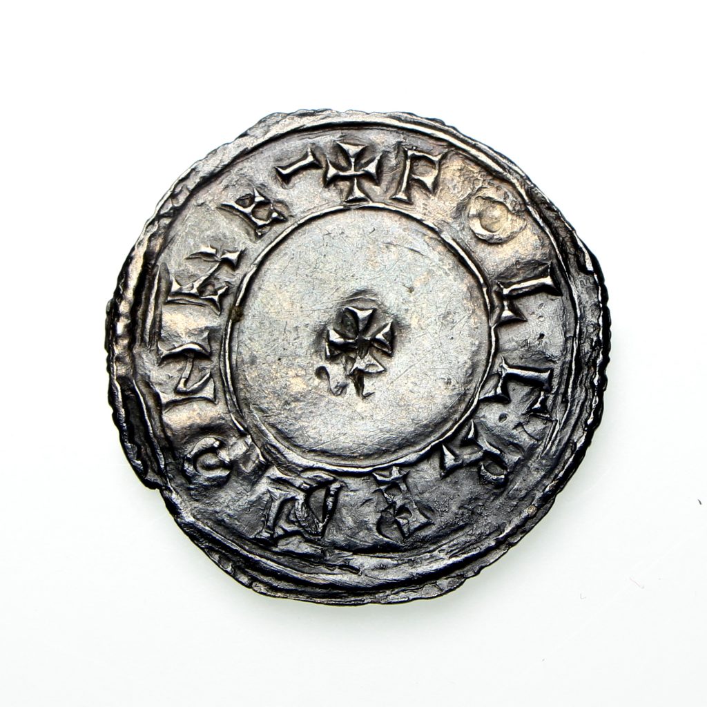 Kings of England Aethelstan Silver Penny 924939AD Folcred Portrait