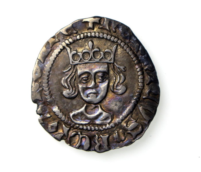 Henry VI Silver Penny 1422-1461AD Rossette Mascle Eye Hoard -17855