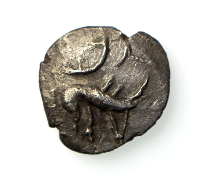 Corieltauvi Silver Half Unit Proto-Boar Wheel Type Right 55-45BC ext. rare-17893