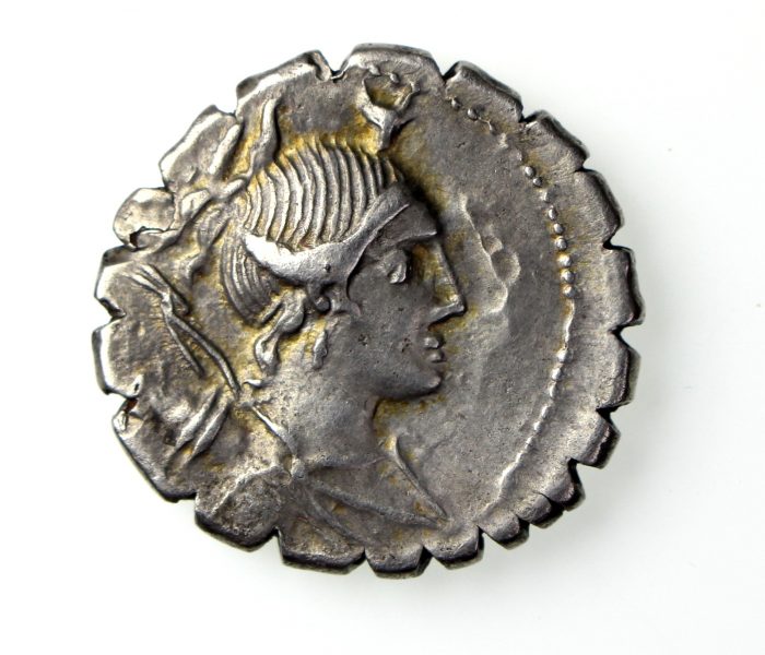 A. Postumius A.f. Albinus Silver Denarius 81BC-17925