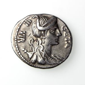 C. Hosidius C.f. Geta Silver Denarius 64BC-17938