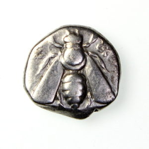 Ionia, Ephesus Silver Drachm Honey Bee/ standard 500-420BC-18073