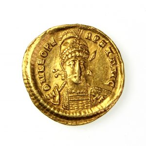 Leo I Gold Solidus 457-474AD Thessalonica -18094