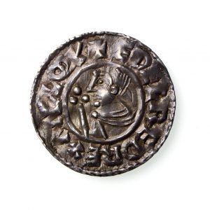Aethelred II Silver Penny 978-1016AD Crux type Totnes -18177