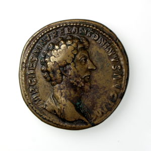 Marcus Aurelius Bronze Sestertius 161-180AD-17899