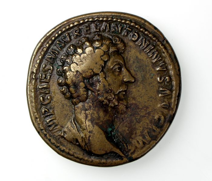Marcus Aurelius Bronze Sestertius 161-180AD-17899