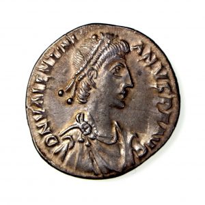 Valentinian II Silver Miliarense 375-392AD Trier -17910